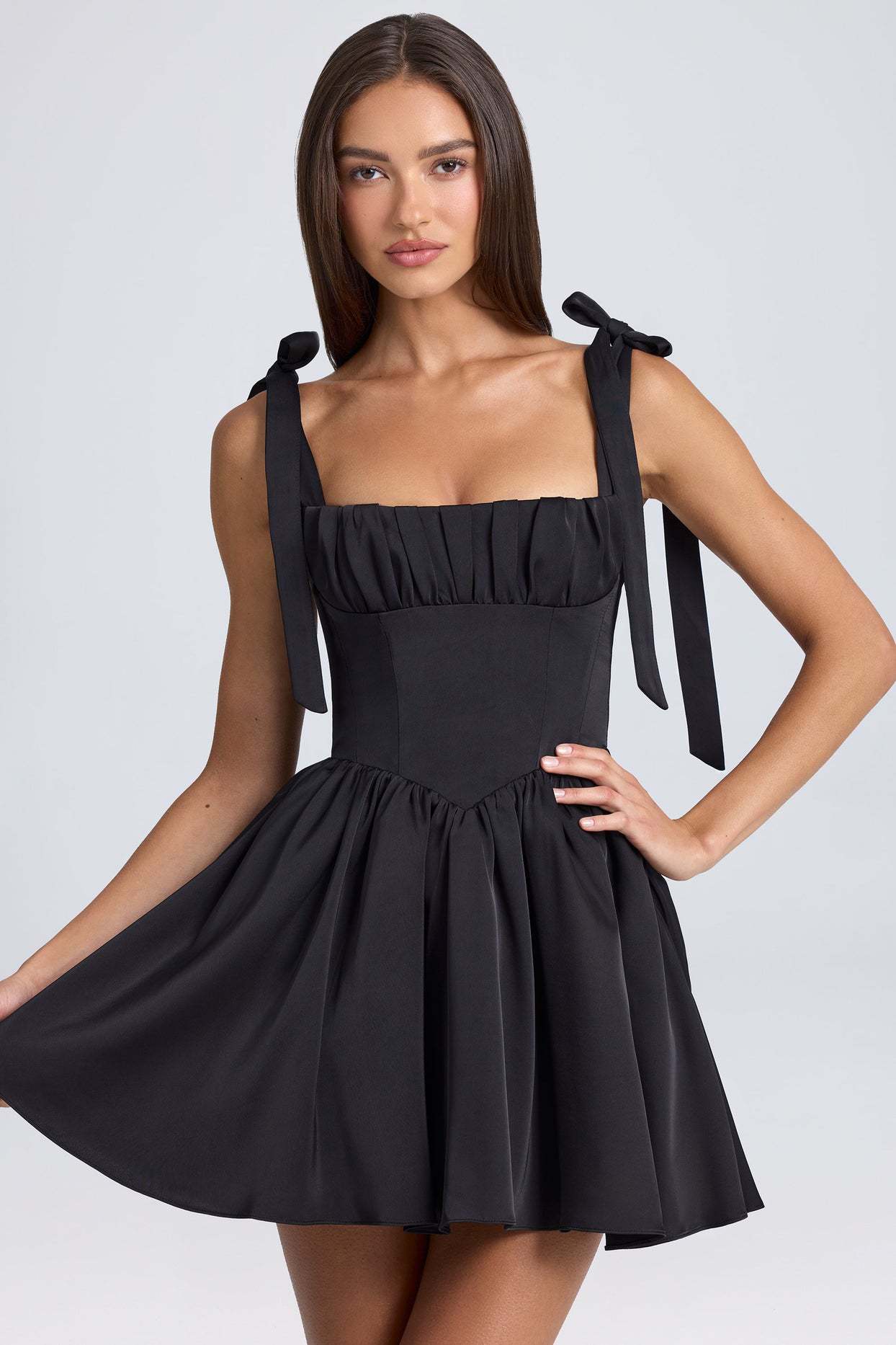 Bow-tied Strap Summer Dress Date Idea
