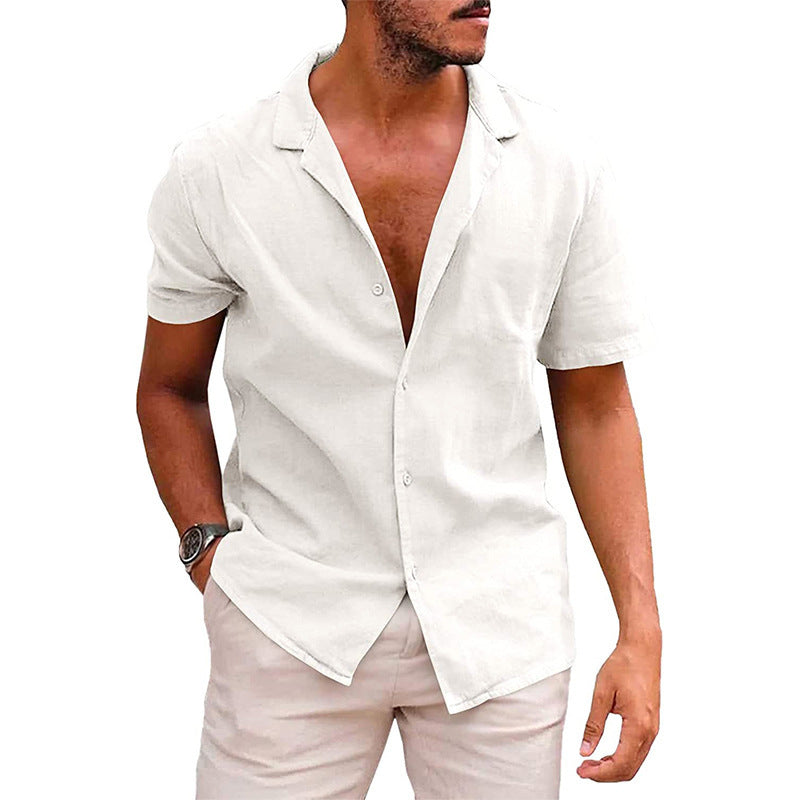 Casual Button Down Shirt Beach Clothing