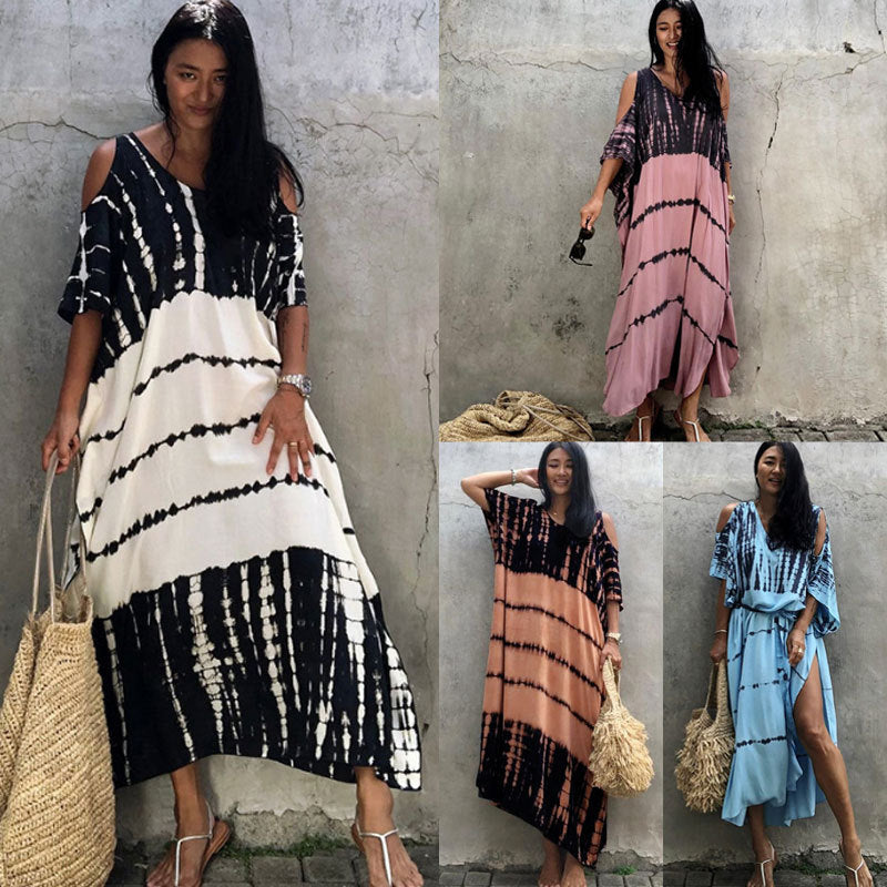 Beach Cover-up Off Shoulder Vacation Dress