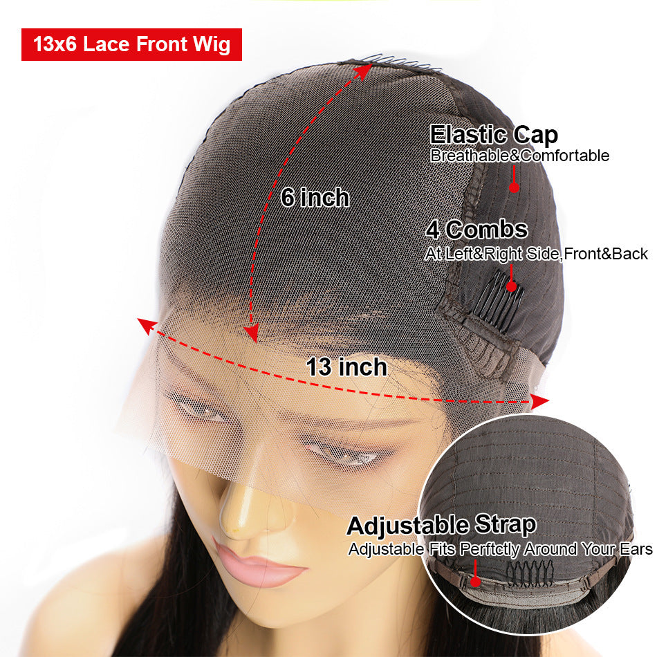 Real Human Hair Wig Lace Hair Quality Straight Hair