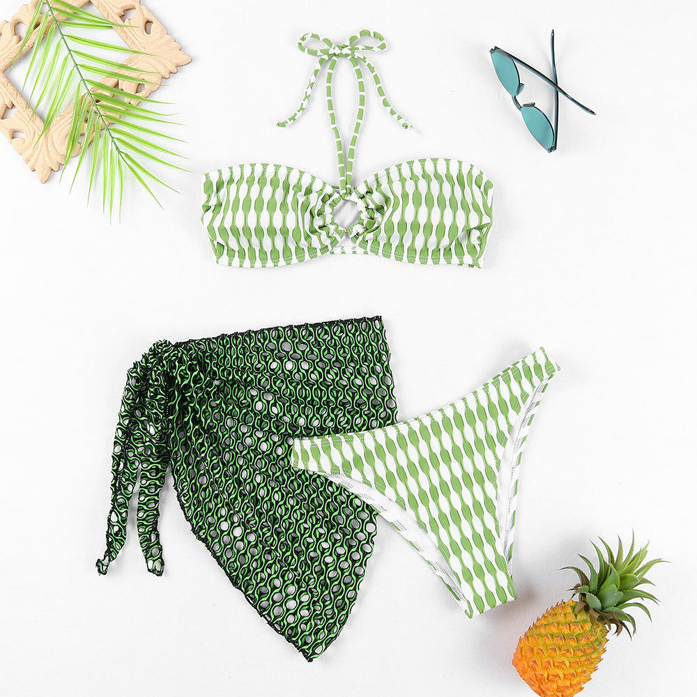 Three-piece pattern Swimsuit