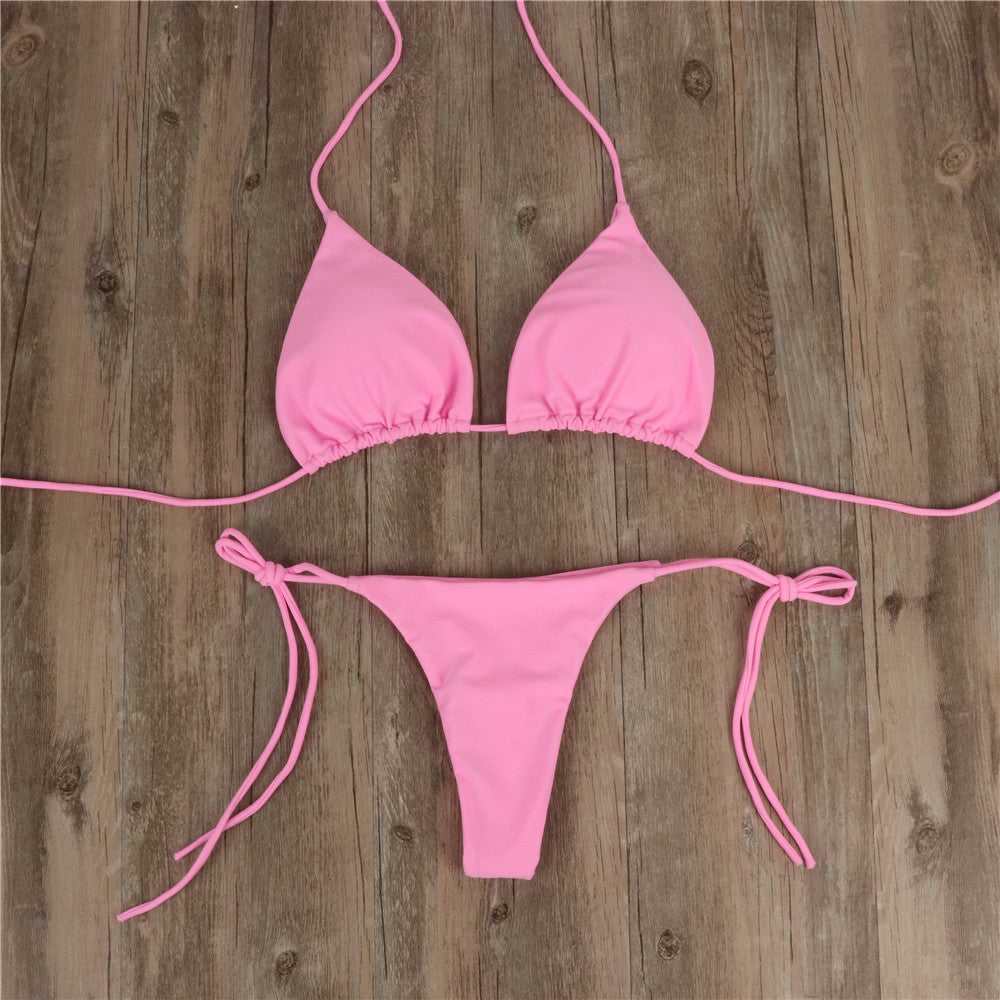 2 Piece Lace-up Adjustable Bikini