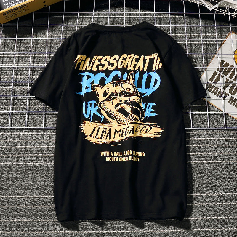 Camiseta con estampado en la espalda para hombre
