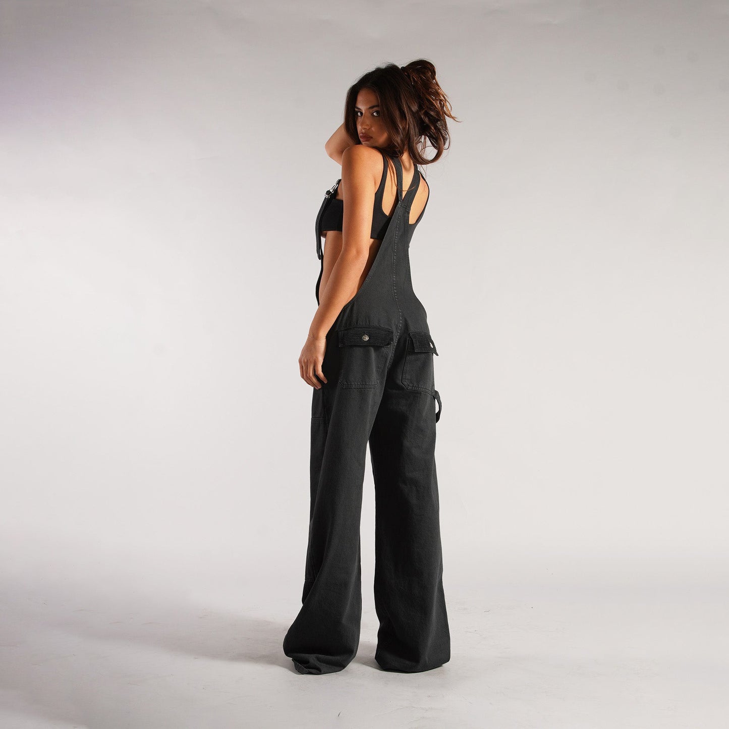 Y2K Zipper Denim Overalls Jumpsuit Jeans
