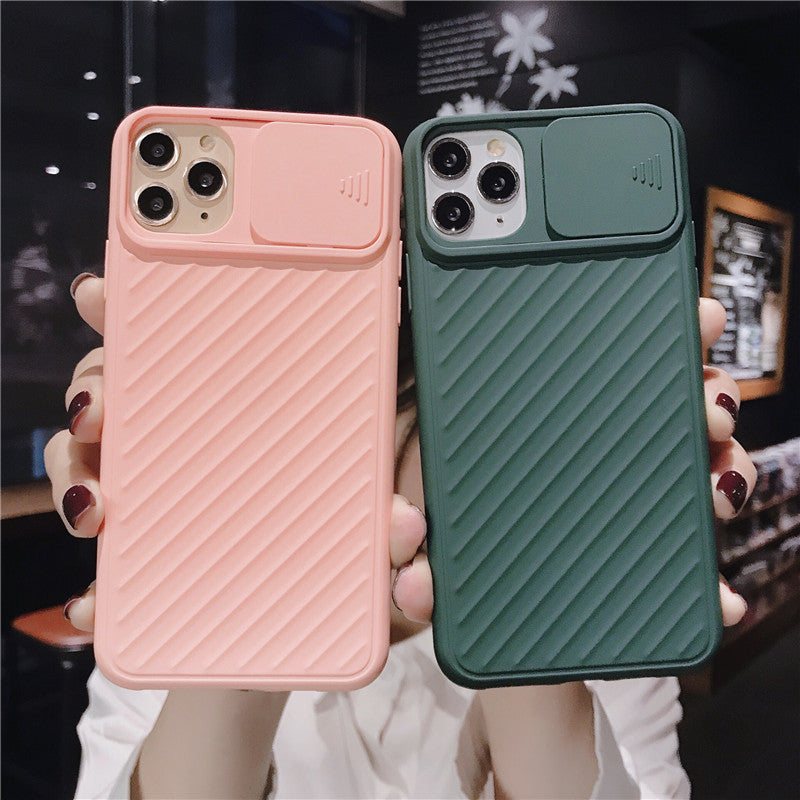 Slide Camera Lens Protector Phone Case