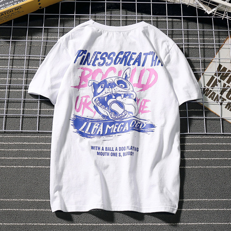Camiseta con estampado en la espalda para hombre