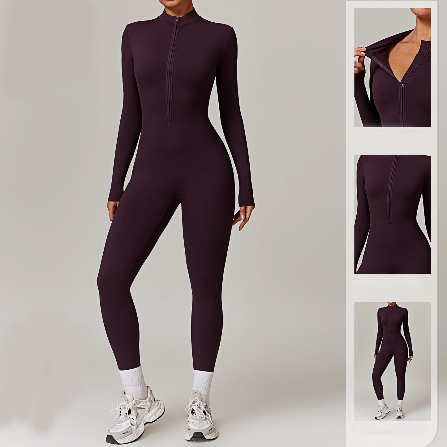 Warm Long-sleeved Jumpsuit Yoga Fitness