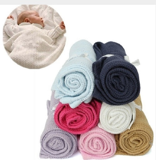 Babydecken Superweiche Häkel-Baumwolle