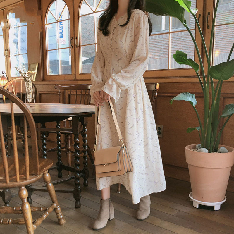 Floral Chiffon Long Sleeves