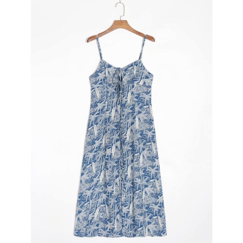 Langes süßes Blumenkleid
