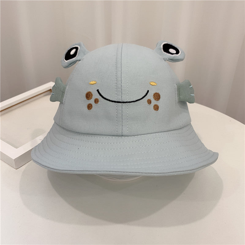 Sonnenhut mit Kätzchen und Frosch, klein