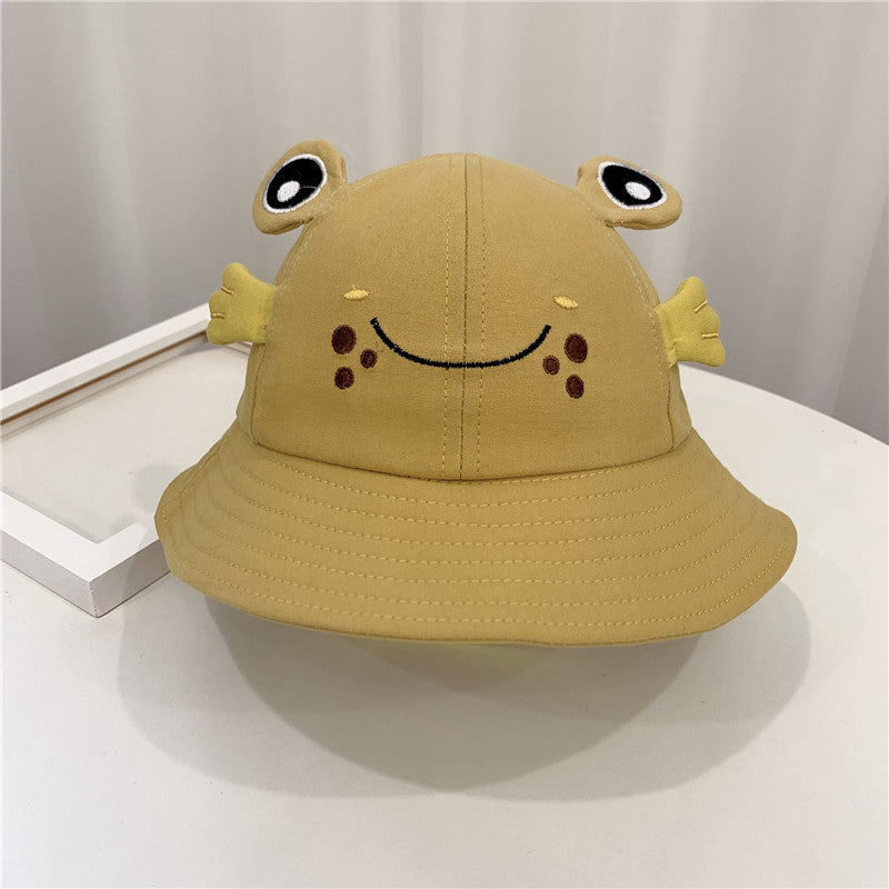 Sonnenhut mit Kätzchen und Frosch, klein