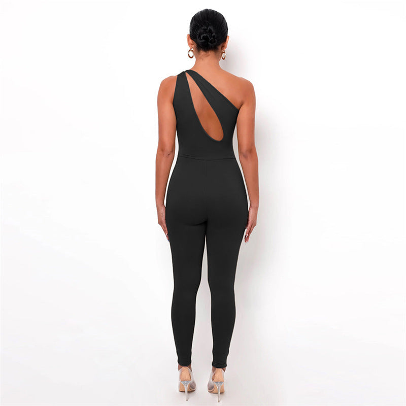 Fashion Tight-Fitting Sleeveless Jumpsuit