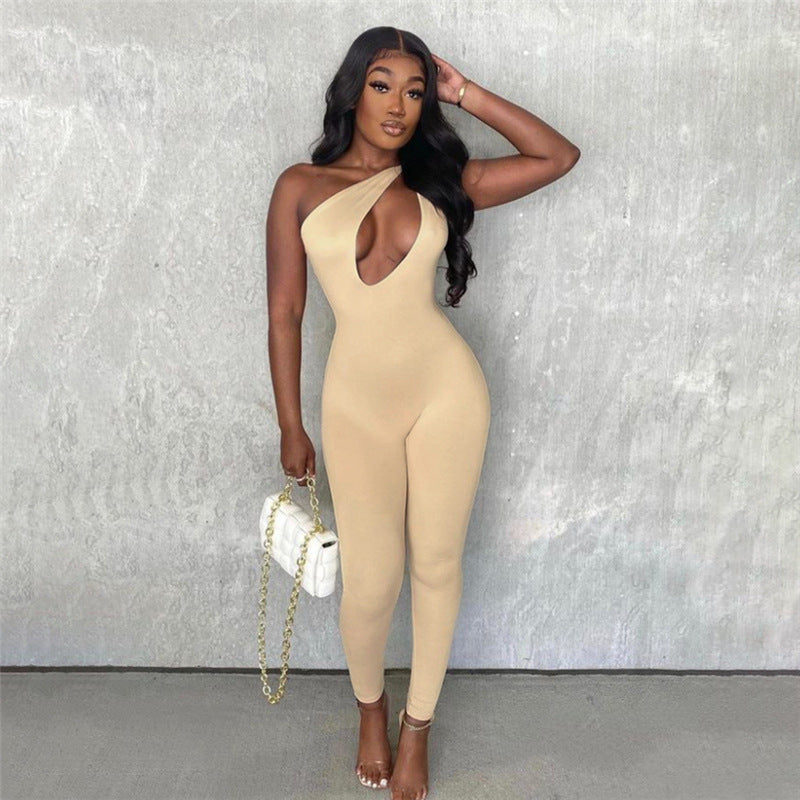 Fashion Tight-Fitting Sleeveless Jumpsuit
