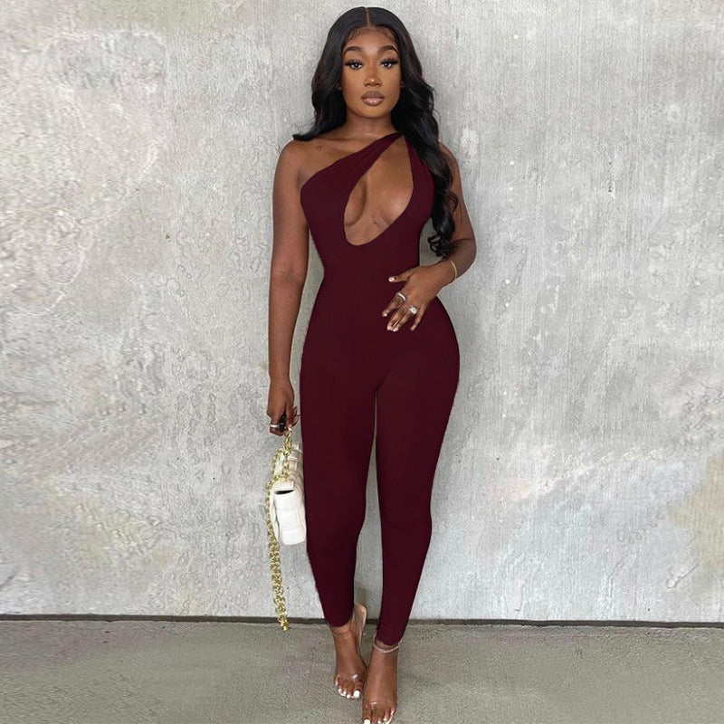 Fashion Tight-Fitting Sleeveless Jumpsuit
