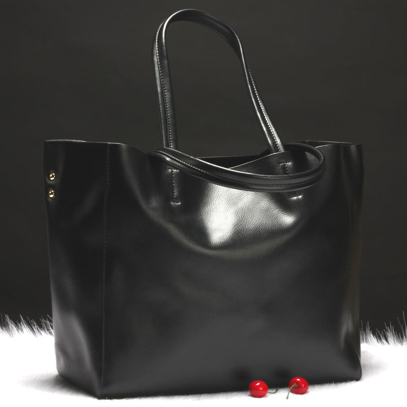 Cowhide Big Shoulder bag