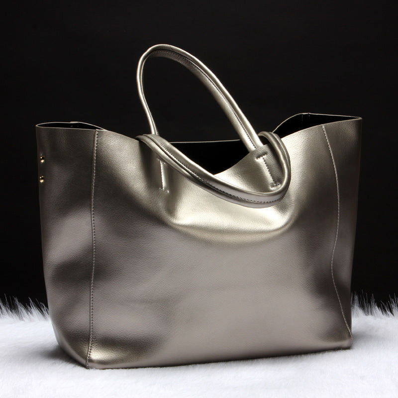 Cowhide Big Shoulder bag