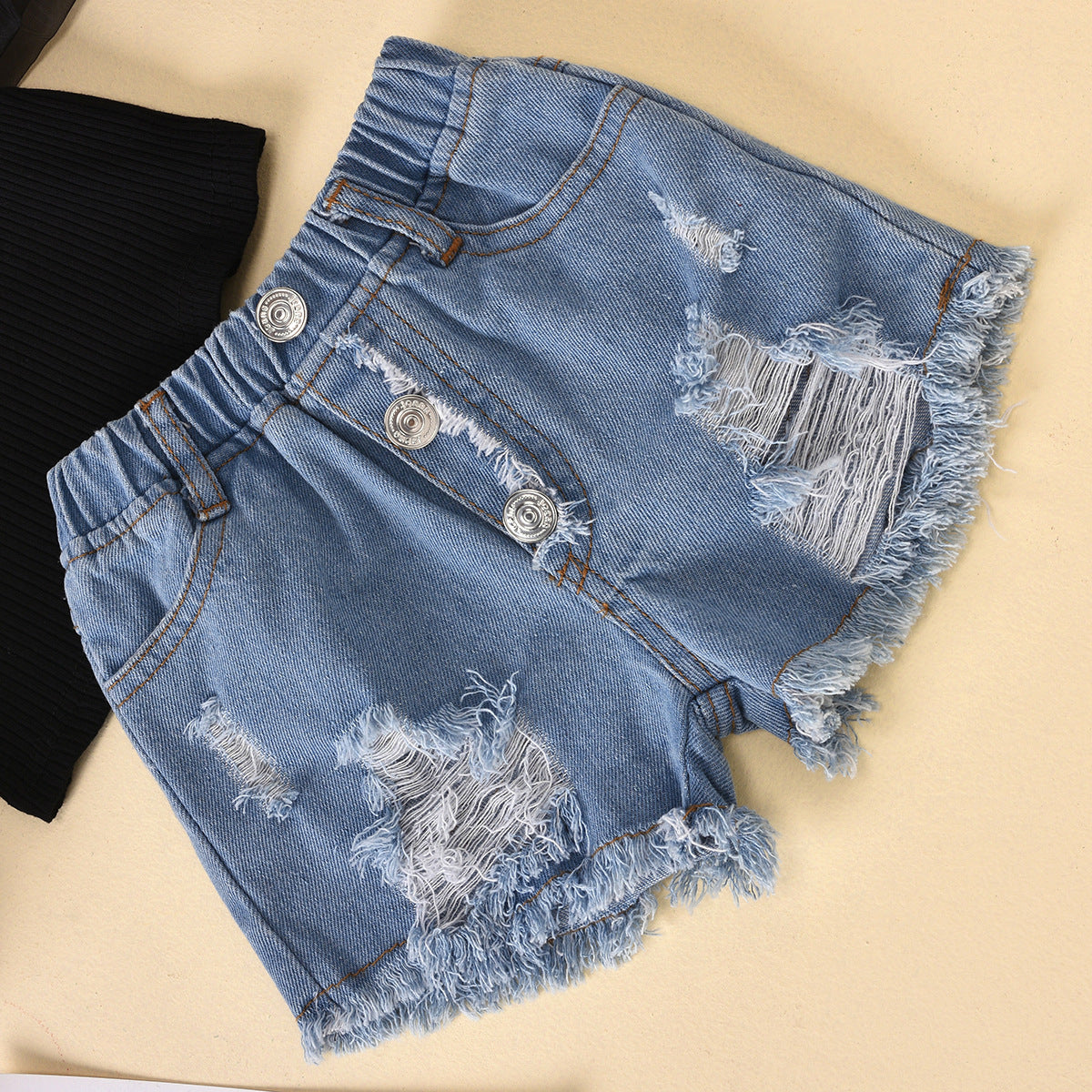 Children'S Clothing Dot Mesh Sleeves Set