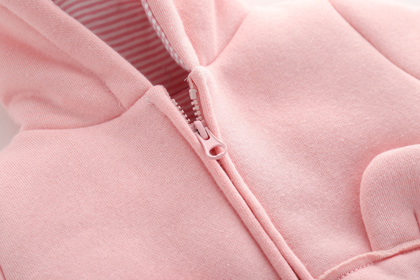Süße rosa Baby Kapuzenjacke