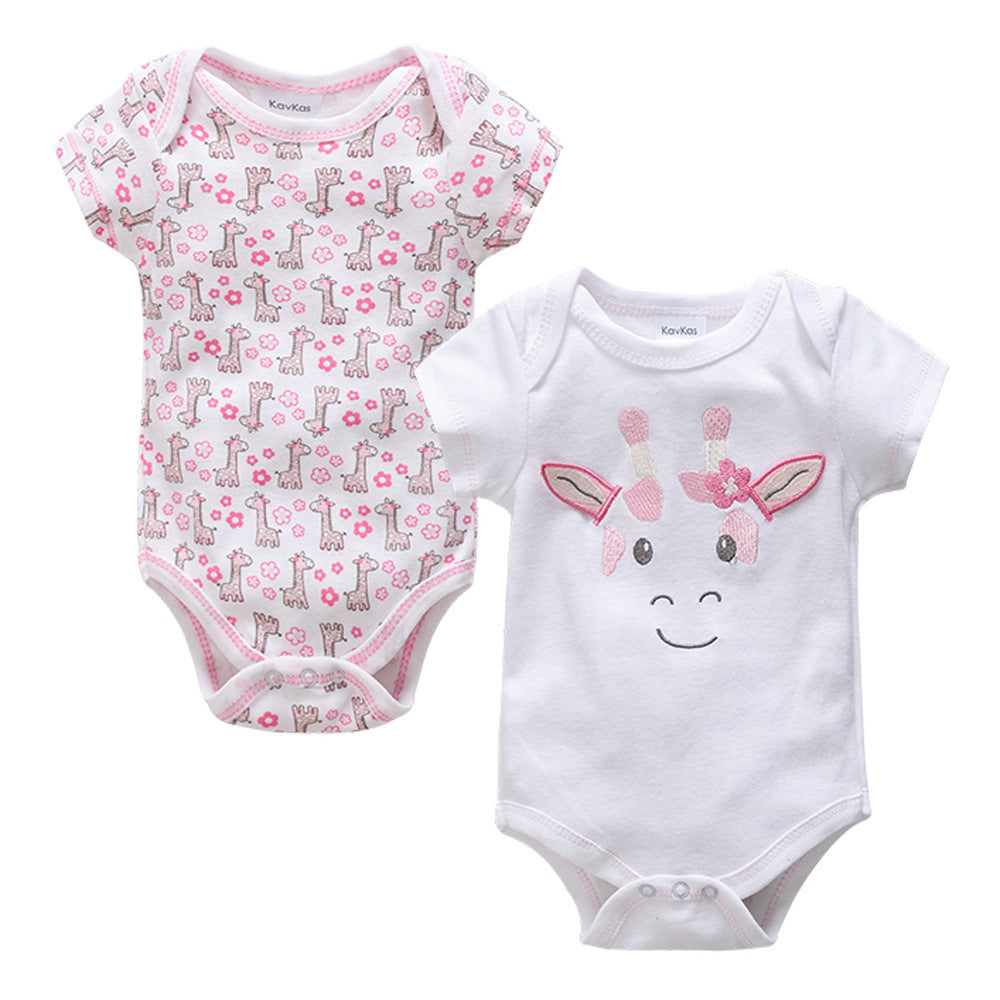 Niedlicher Baby-Strampler mit Tiermuster