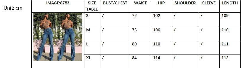 Women's Fashion High Waist tight Jeans