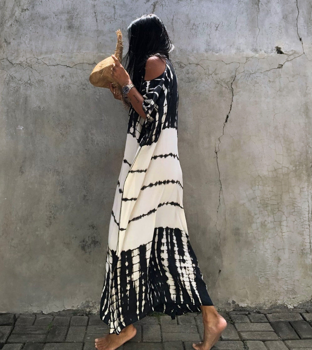 Beach Cover-up Off Shoulder Vacation Dress