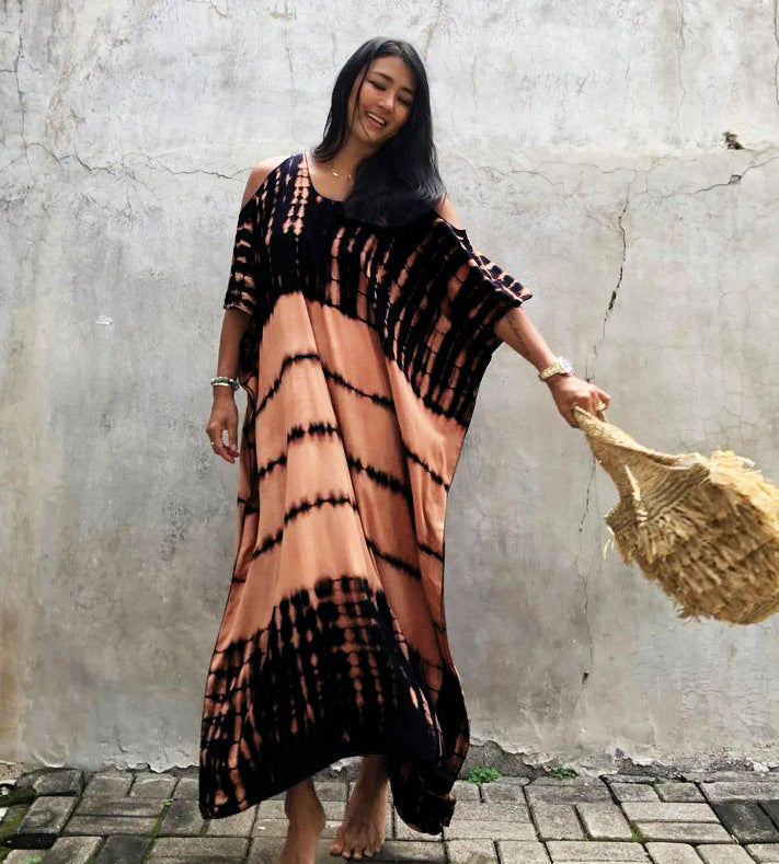 Beach Cover-up Off Shoulder Vacation Dress