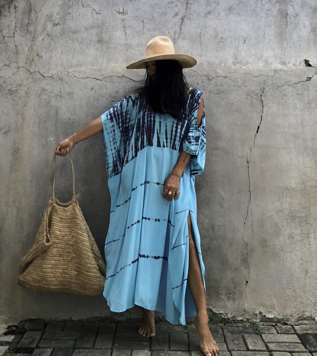 Beach Cover-up Off Shoulder Vacation Dress