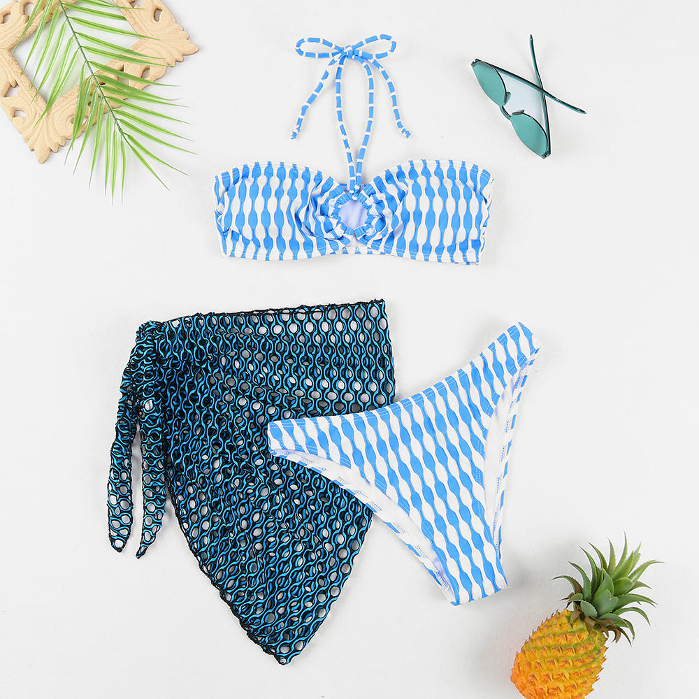 Three-piece pattern Swimsuit