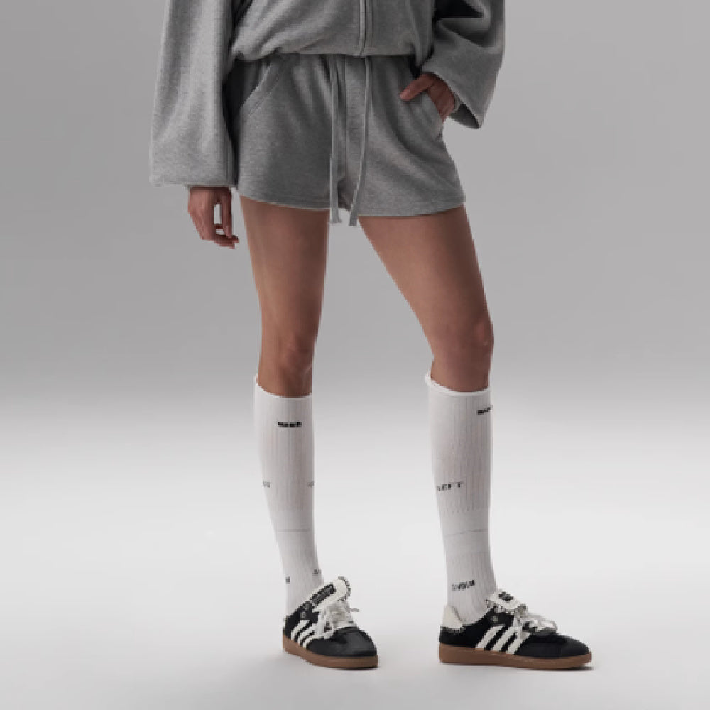 Silk Wool Casual Sports Loose Fit Hoodie Half Skirt Set