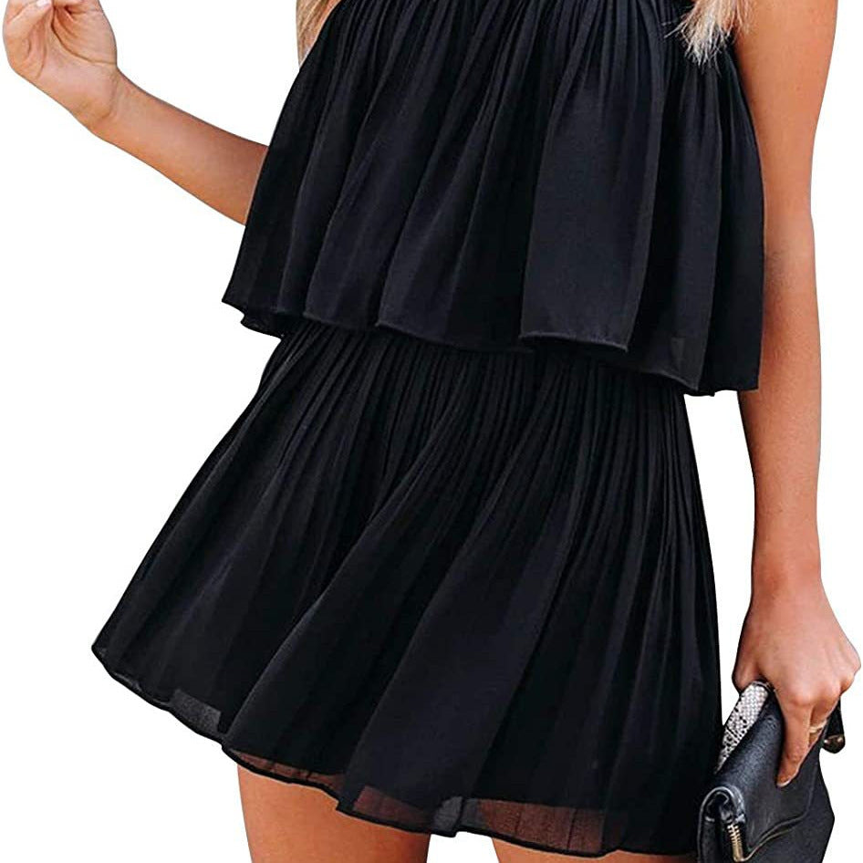 Summer Sleeveless Backless Skirt set