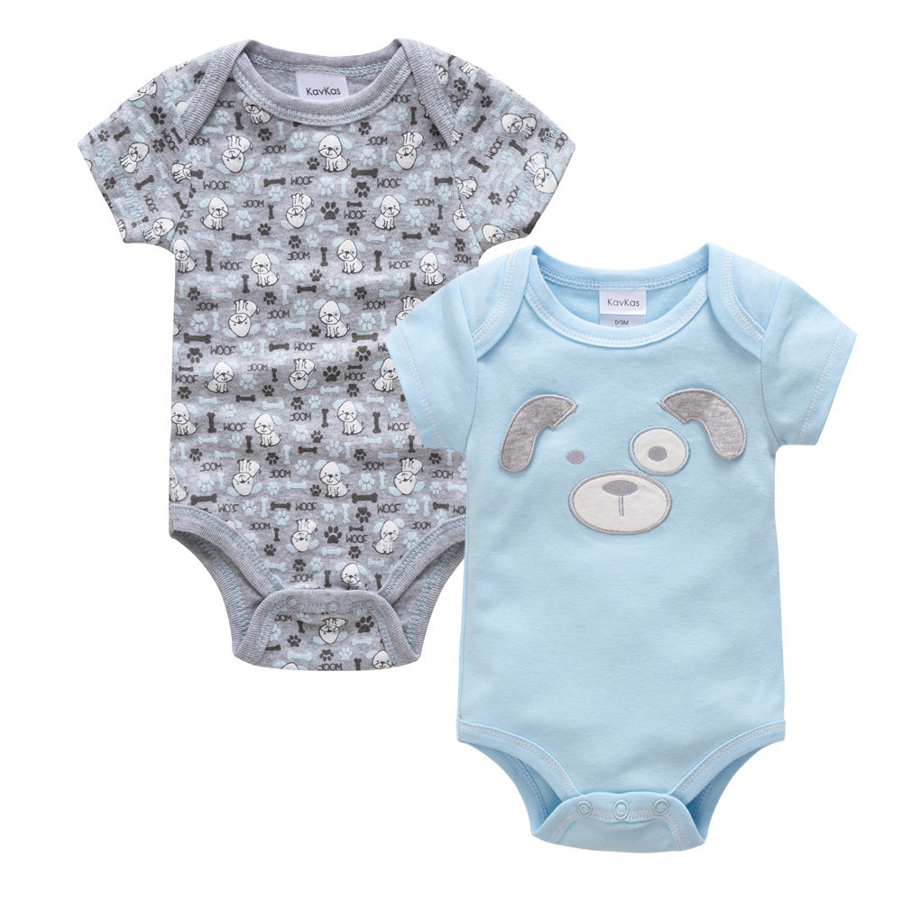 Niedlicher Baby-Strampler mit Tiermuster