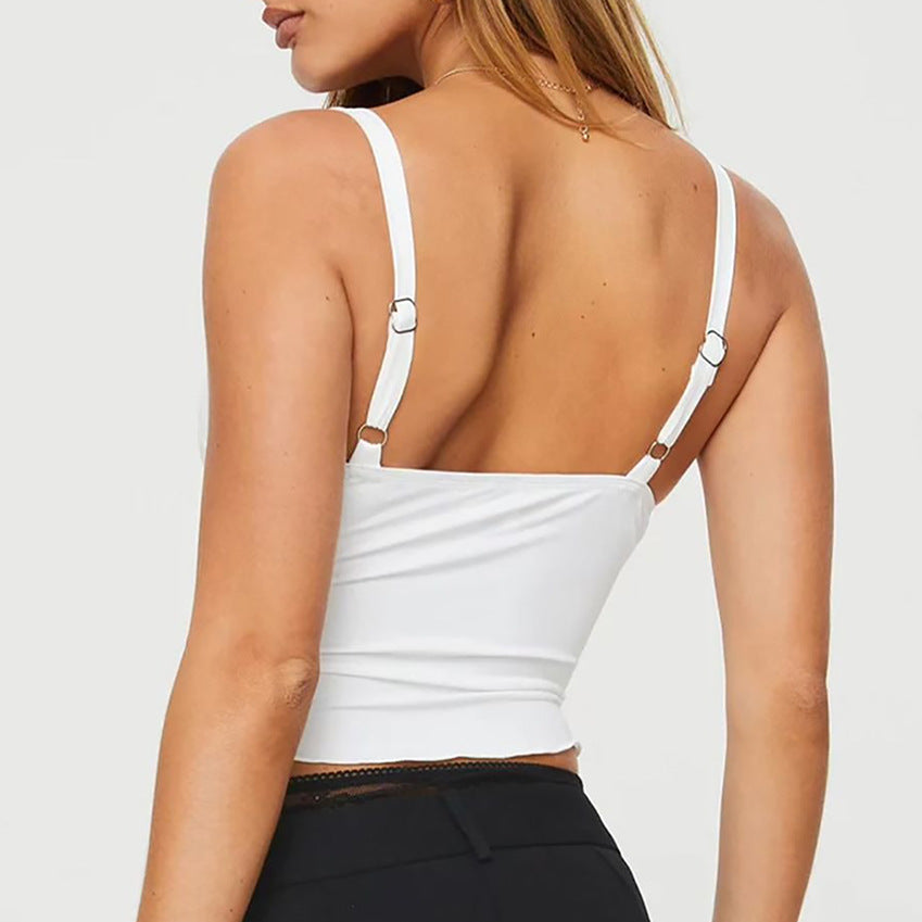 Bow Camisole Backless Edge Bandeau