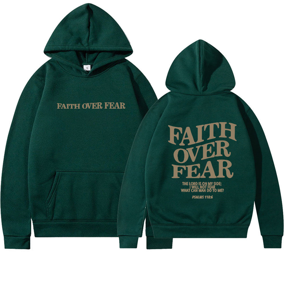 Faith Over Fear Christian Hoodie Unisex