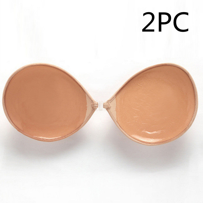 Sujetador push up de silicona invisible, sin tirantes y sin costuras, transpirable