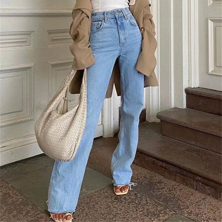 Denim blue wash jeans