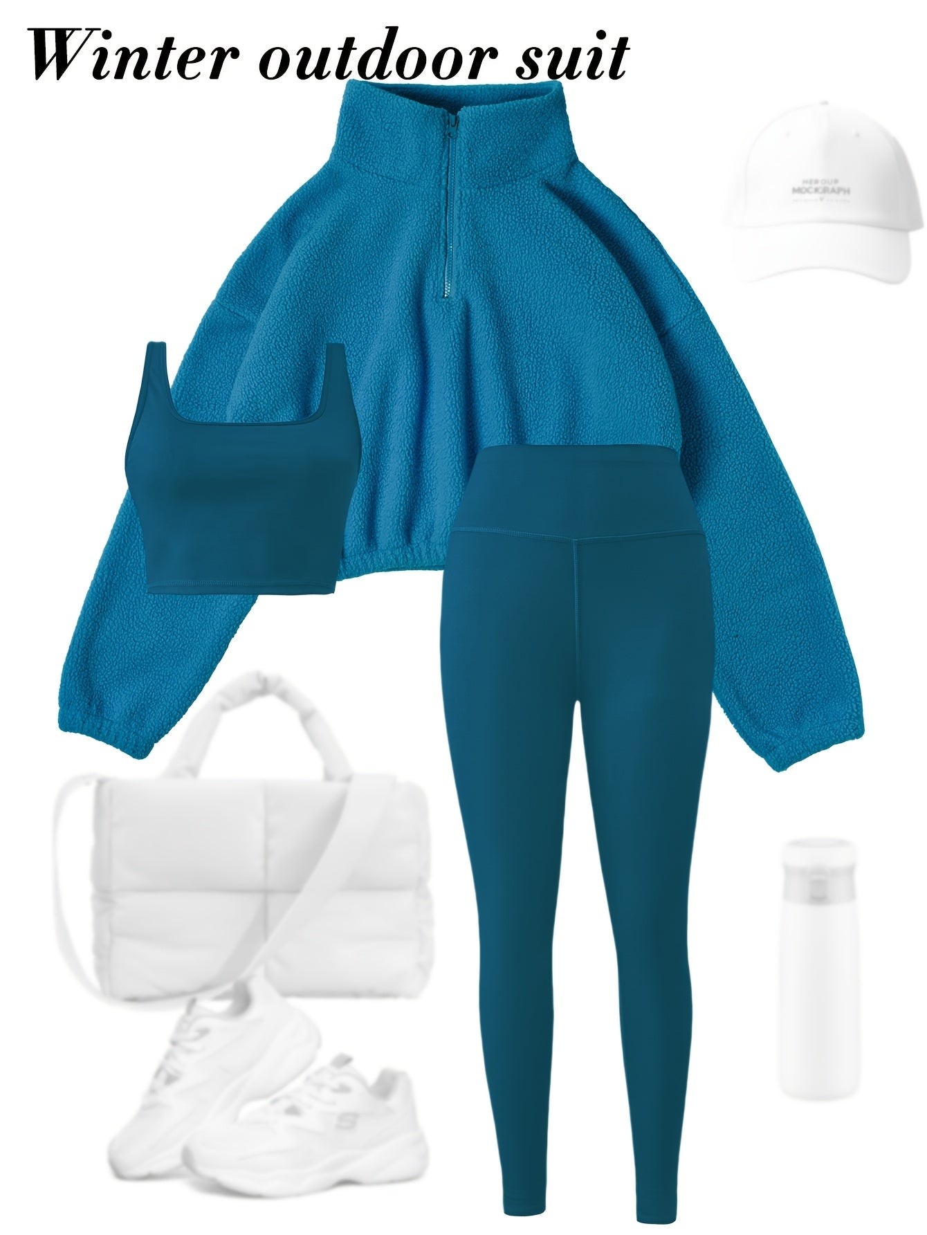 Cute 3pcs Yoga Outfit Set