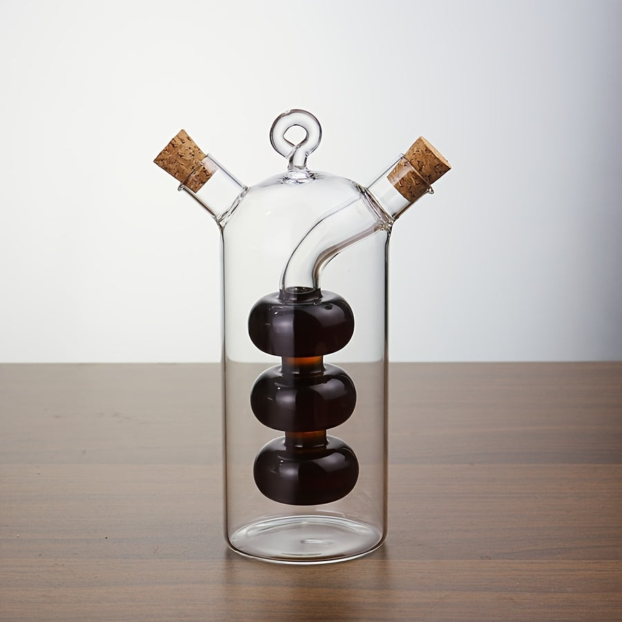 2-In-1 Glass Olive Oil And Vinegar Dispenser Kitchen Supplies