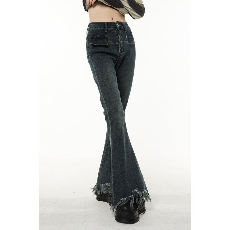 Vintage Blue Jeans Frayed ends