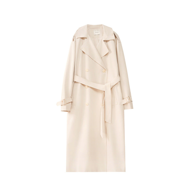 British style loose windbreaker jacket for women