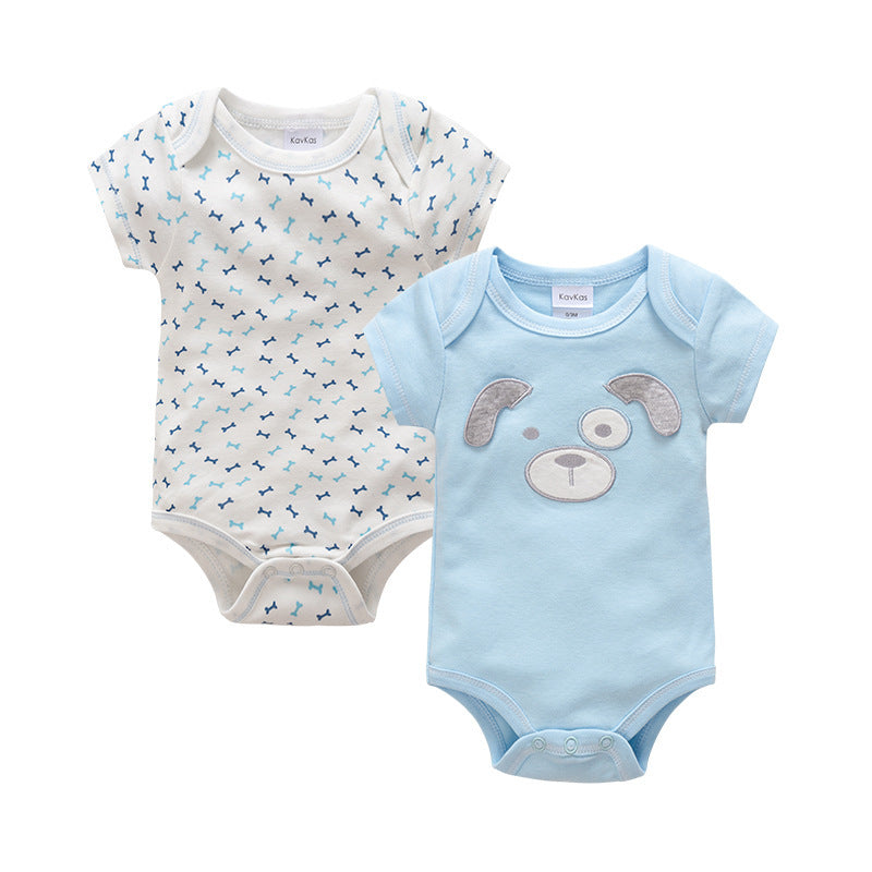 Niedlicher Baby-Strampler mit Tiermuster