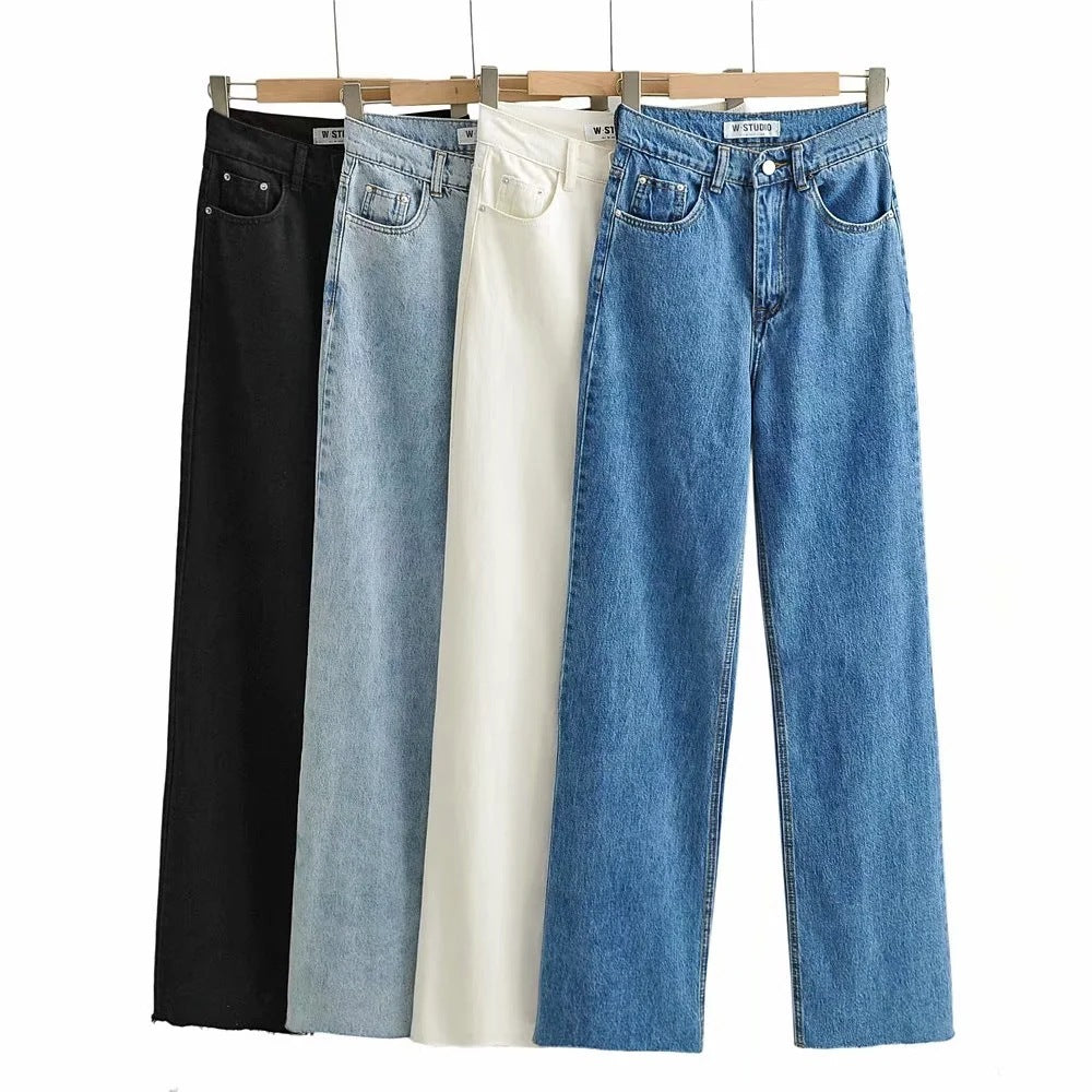 Denim blue wash jeans