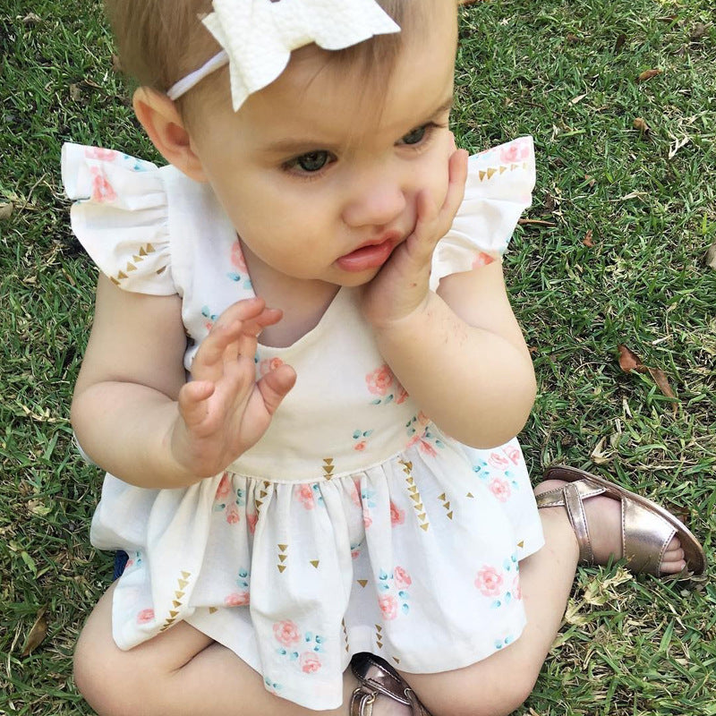 Kleid mit Blumenmuster für Baby (Mädchen)