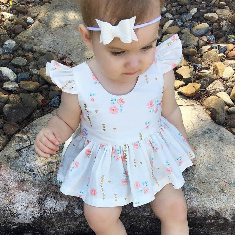 Kleid mit Blumenmuster für Baby (Mädchen)
