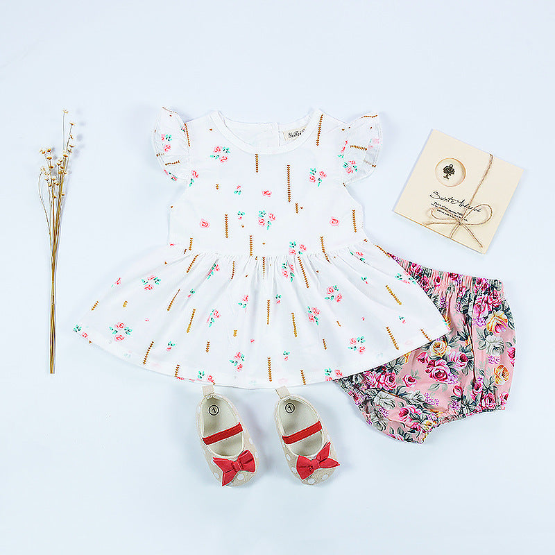 Kleid mit Blumenmuster für Baby (Mädchen)