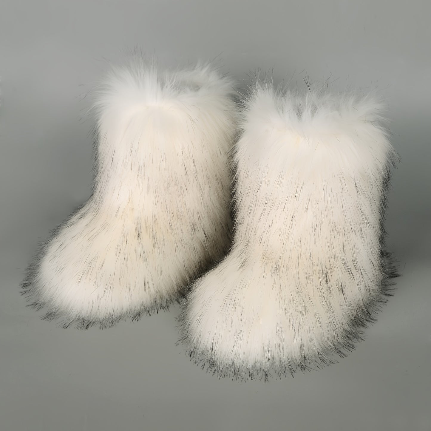 Schneestiefel aus Kunstfell, mittelhoch (7 süße Farboptionen)