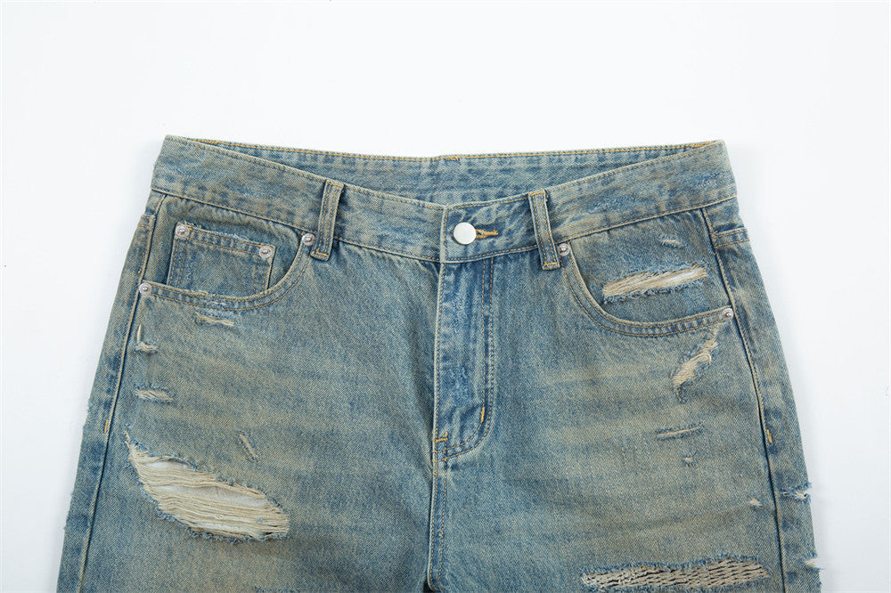 Lockere Hose mit geradem Bein