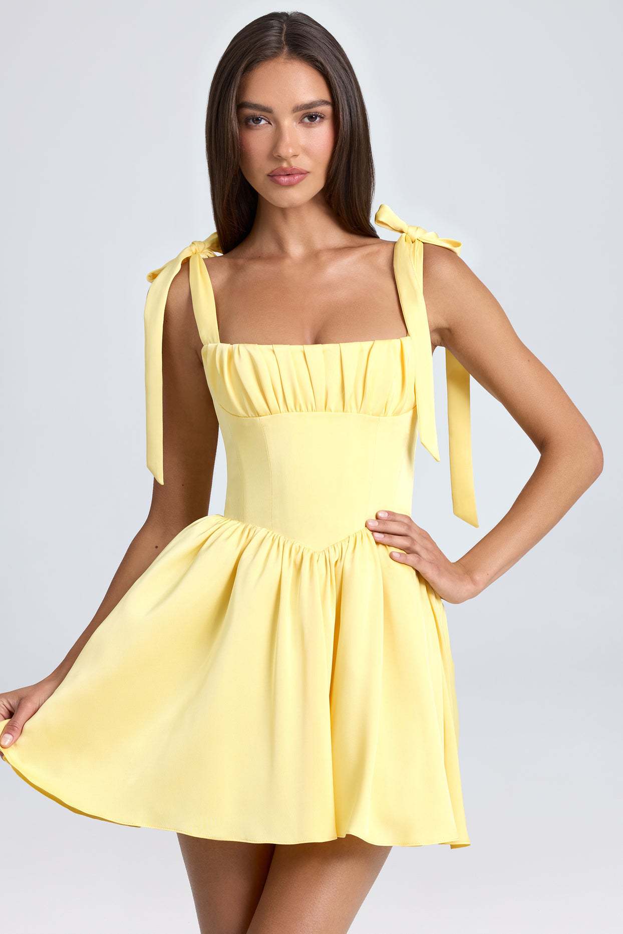 Bow-tied Strap Summer Dress Date Idea