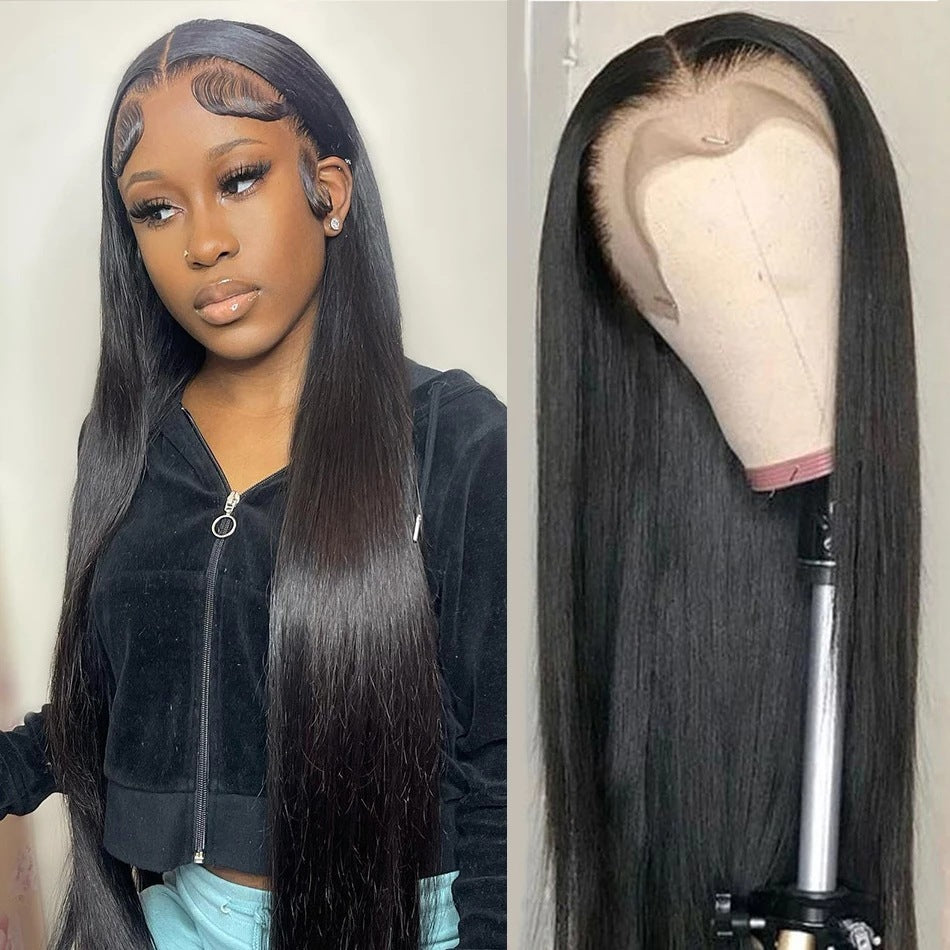 Real Human Hair Wig Lace Hair Quality Straight Hair
