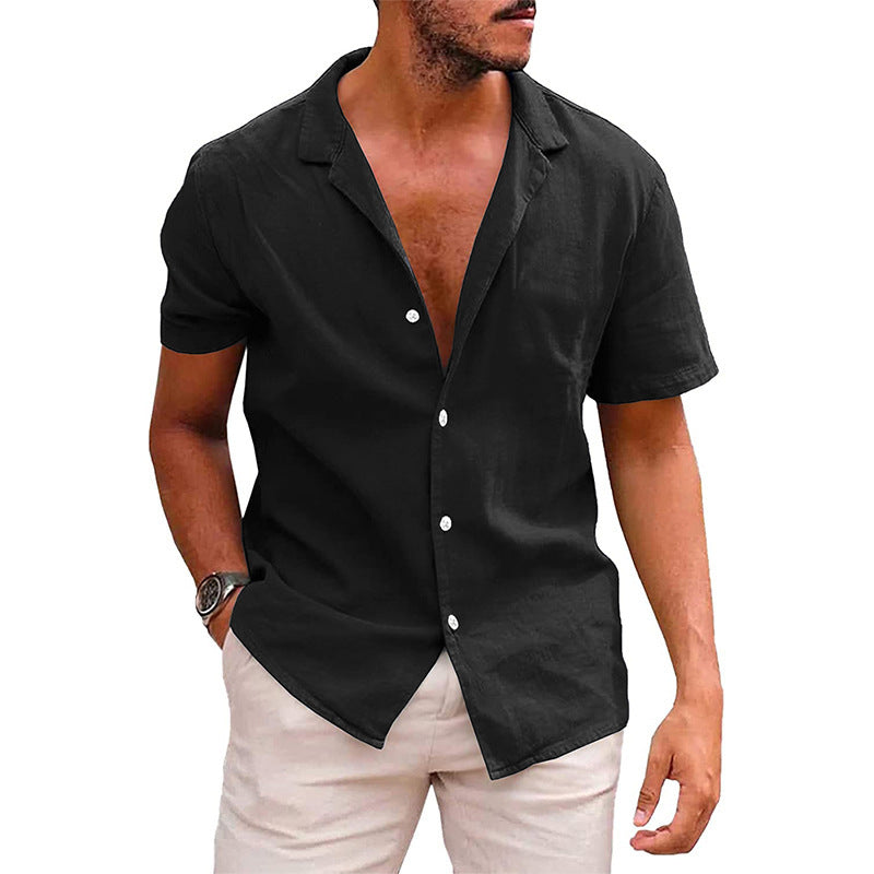 Casual Button Down Shirt Beach Clothing